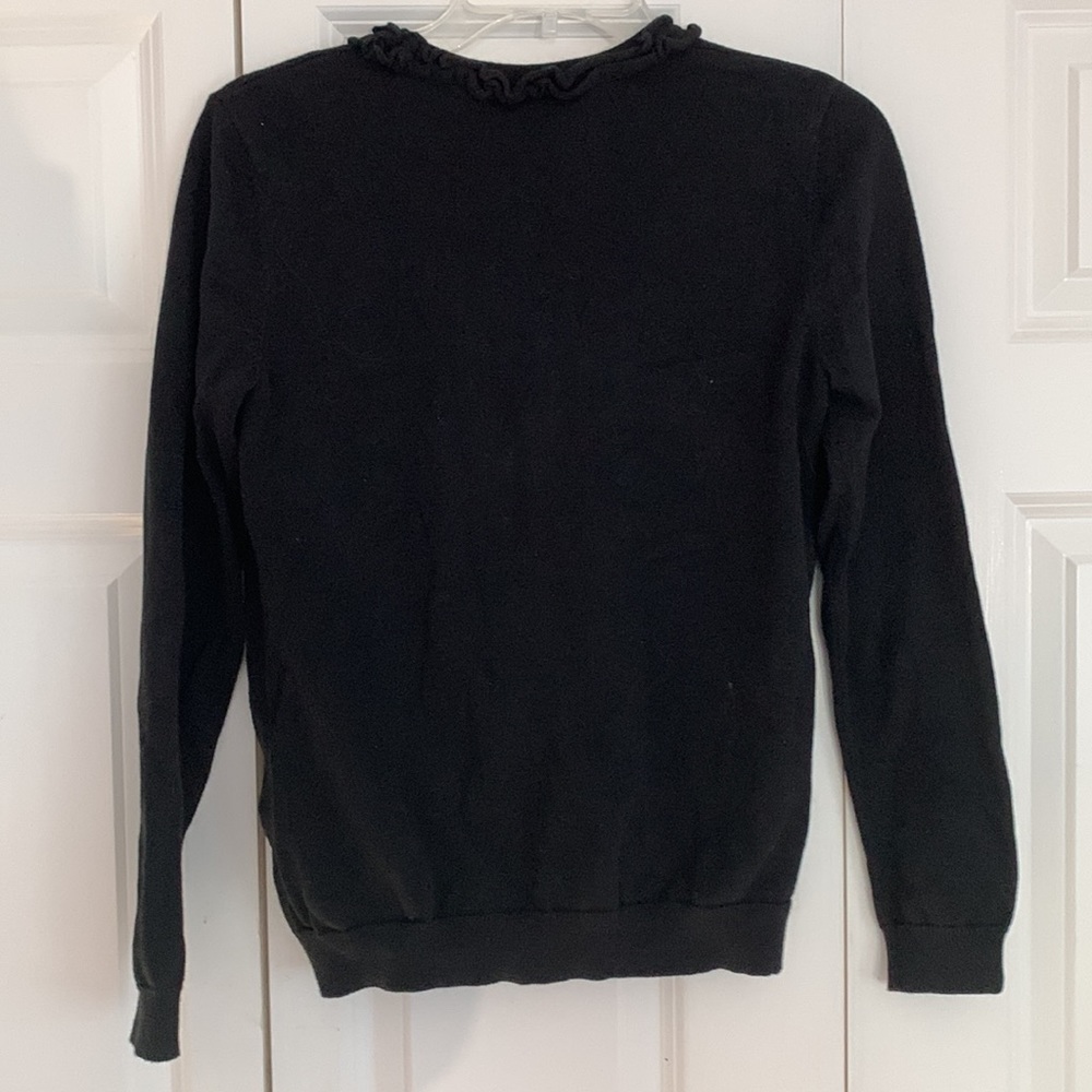 Loft black button down sweater - Picture 6 of 6